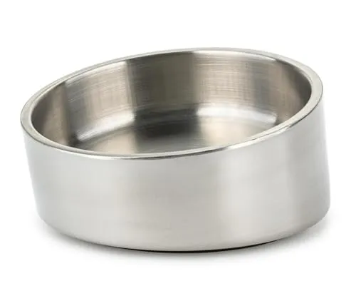 Happet Schüssel Neigbar Futternapf 17cm 0,7L Edelstahl schwer