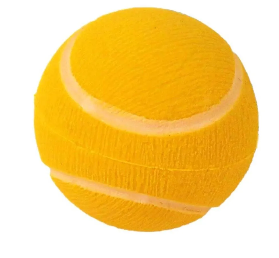 Happet Tennisball 90 mm Hundeball Gelb Glitzer weich