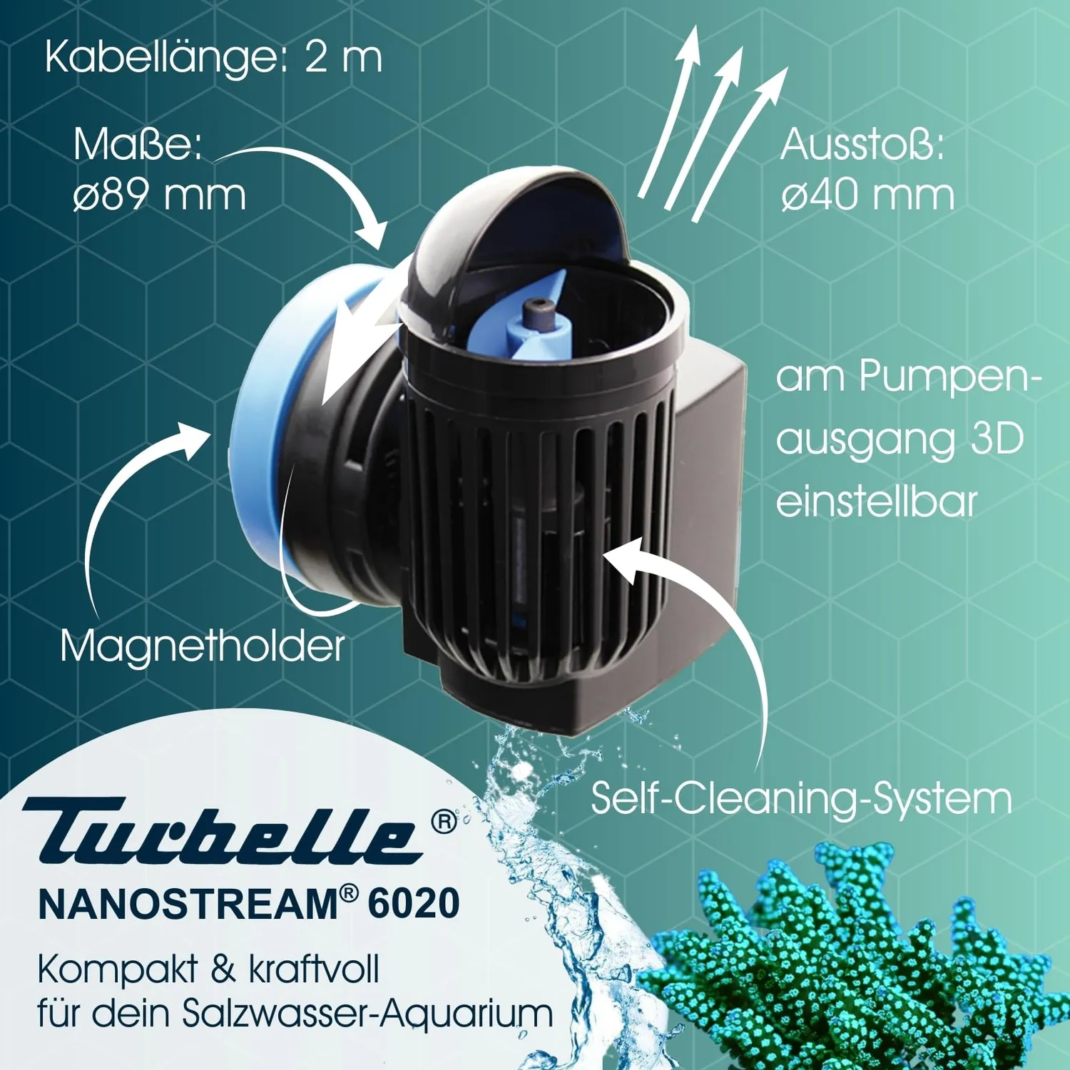 TUNZE Turbelle nanostream 6020 Strömungspumpe 2500 l/h