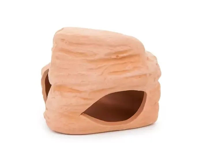 Happet Höhle 10 cm Keramikhöhle beige Garnelen