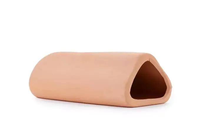 Happet Keramiktunnel 14 cm Aquarium Deko Versteck