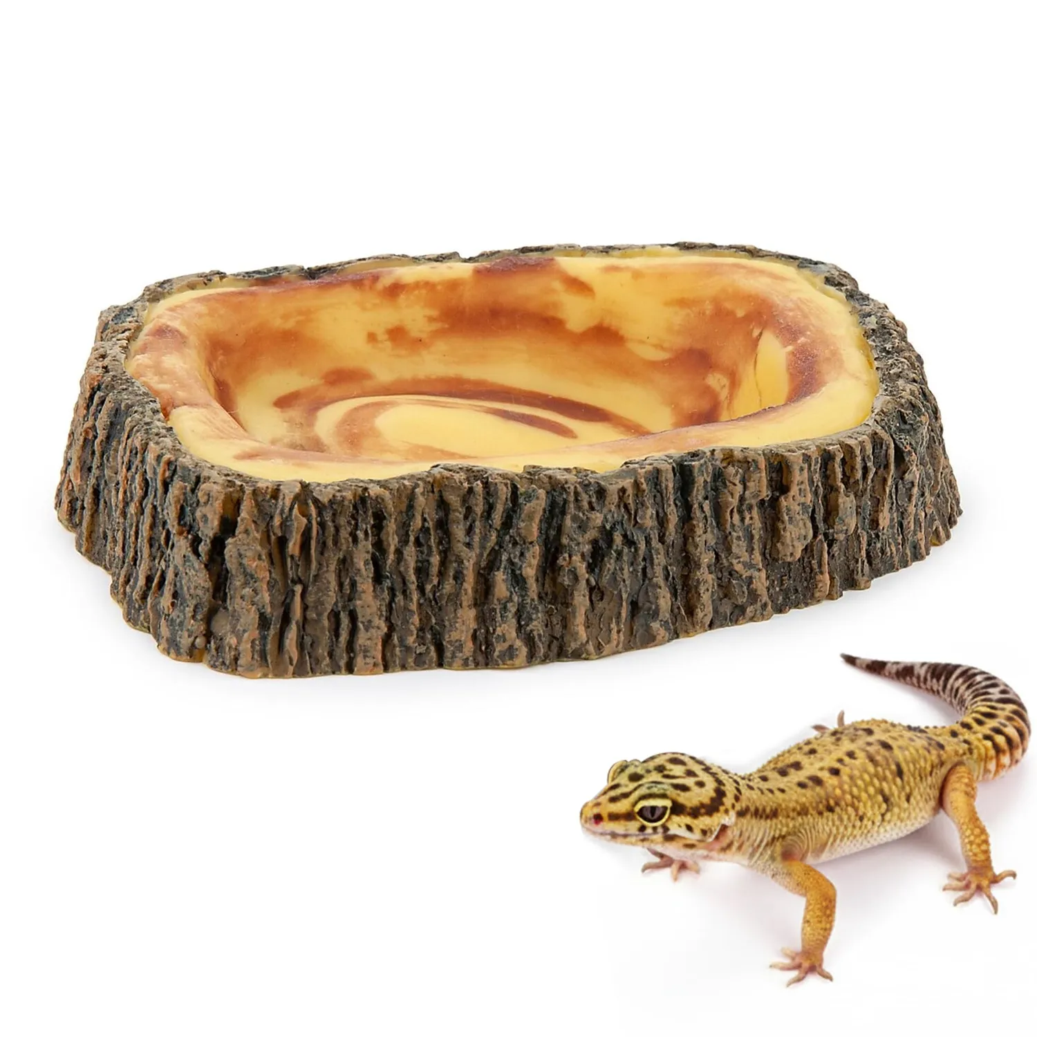 Happet Tiefer Napf 25 cm Terrariumschale Steinoptik