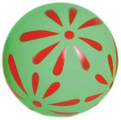 Happet Blumenball Hundespielzeug 57mm gelb Schaumstoff