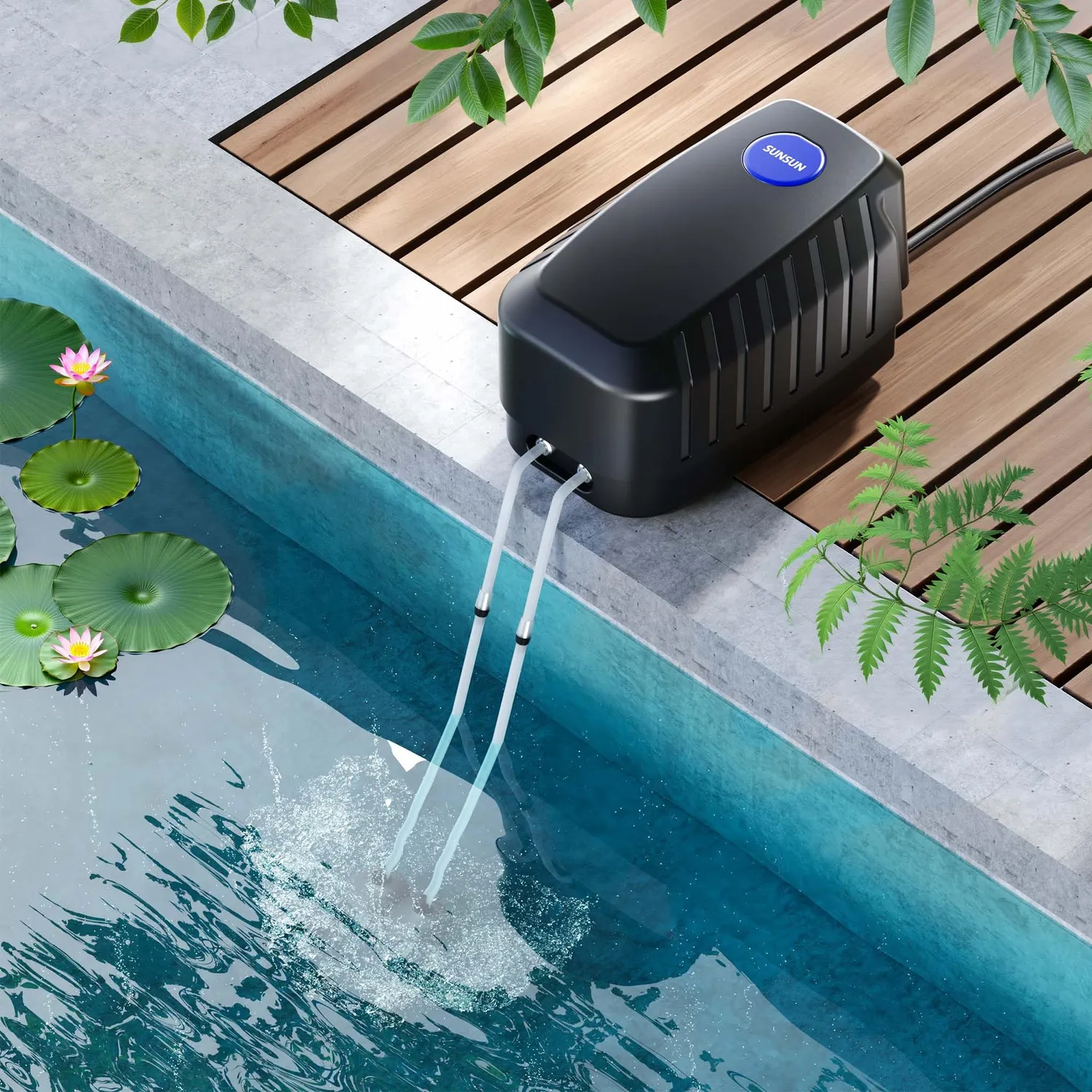 SunSun CAP-10 Luftpumpe 8W 13 l/min 4 Ausgänge