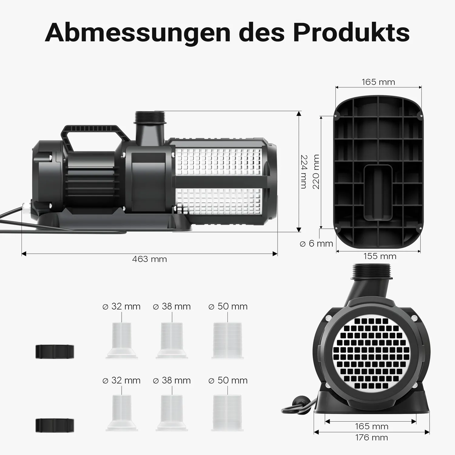 SunSun CET-30000 SuperECO Teichpumpe 28000 l/h