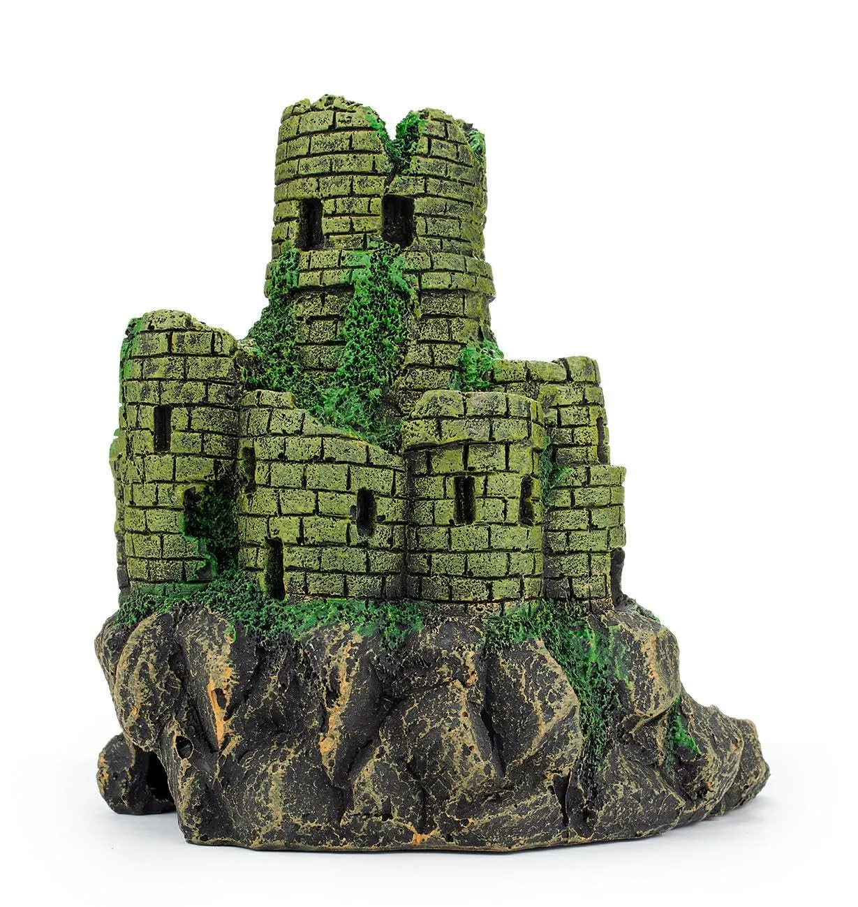 Happet Steinfestungs-Höhle 18,5 cm Aquariendeko Burg