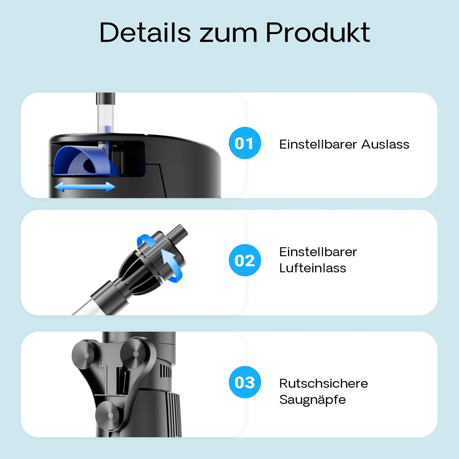SunSun CUP-809 Innenfilter 700 l/h 9 W UV mit UVC-Klärer