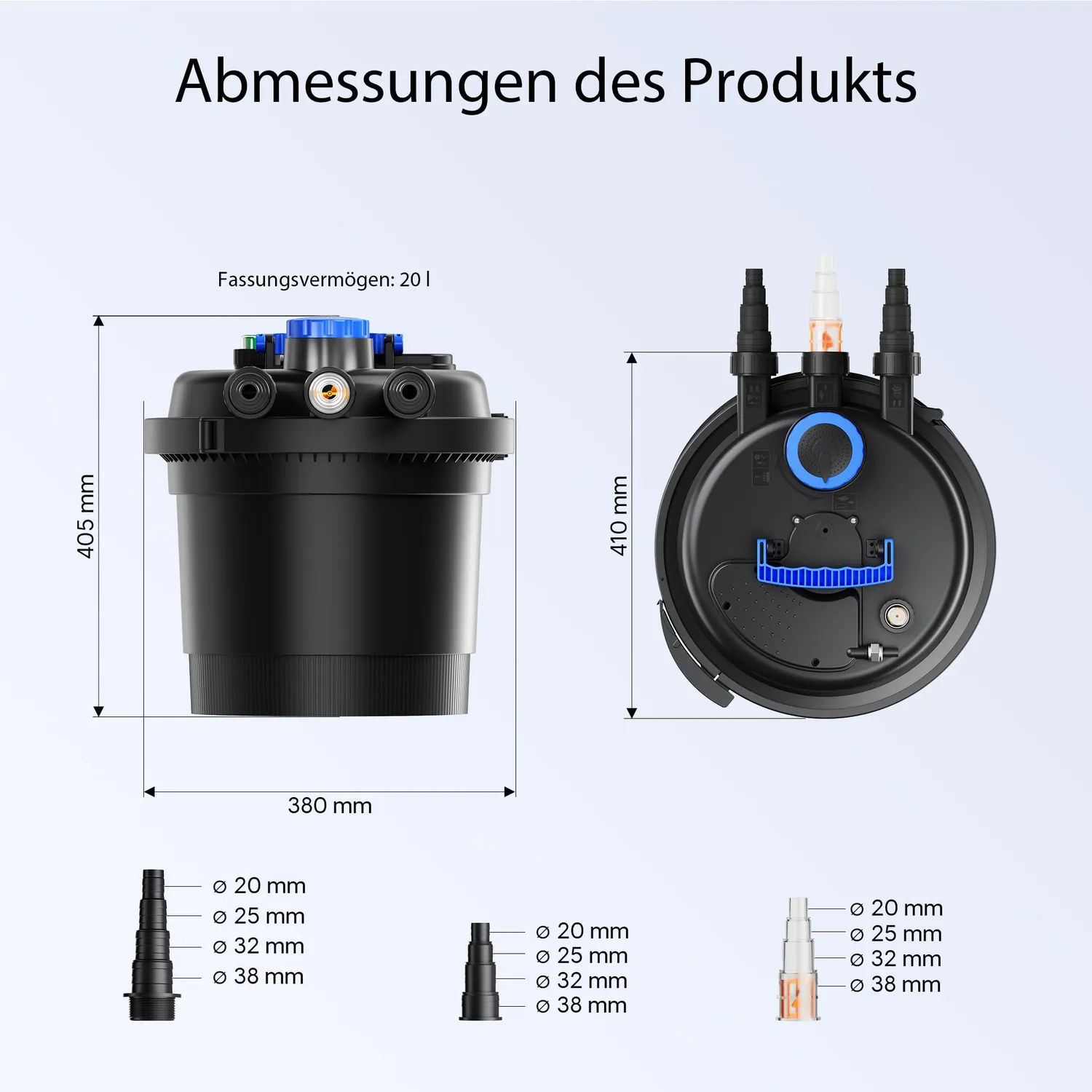 SunSun CPF-180 Druckteichfilter 11 W UVC bis 6000 Liter