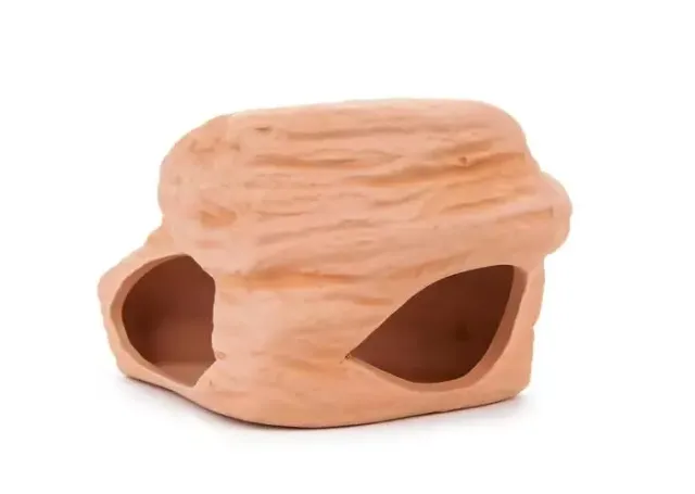 Happet Höhle 10 cm Keramikhöhle beige Garnelen