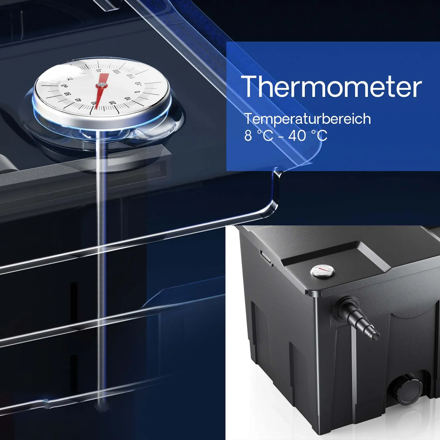 SunSun CBF-350B Thermometer Ersatzteil Teichfilter