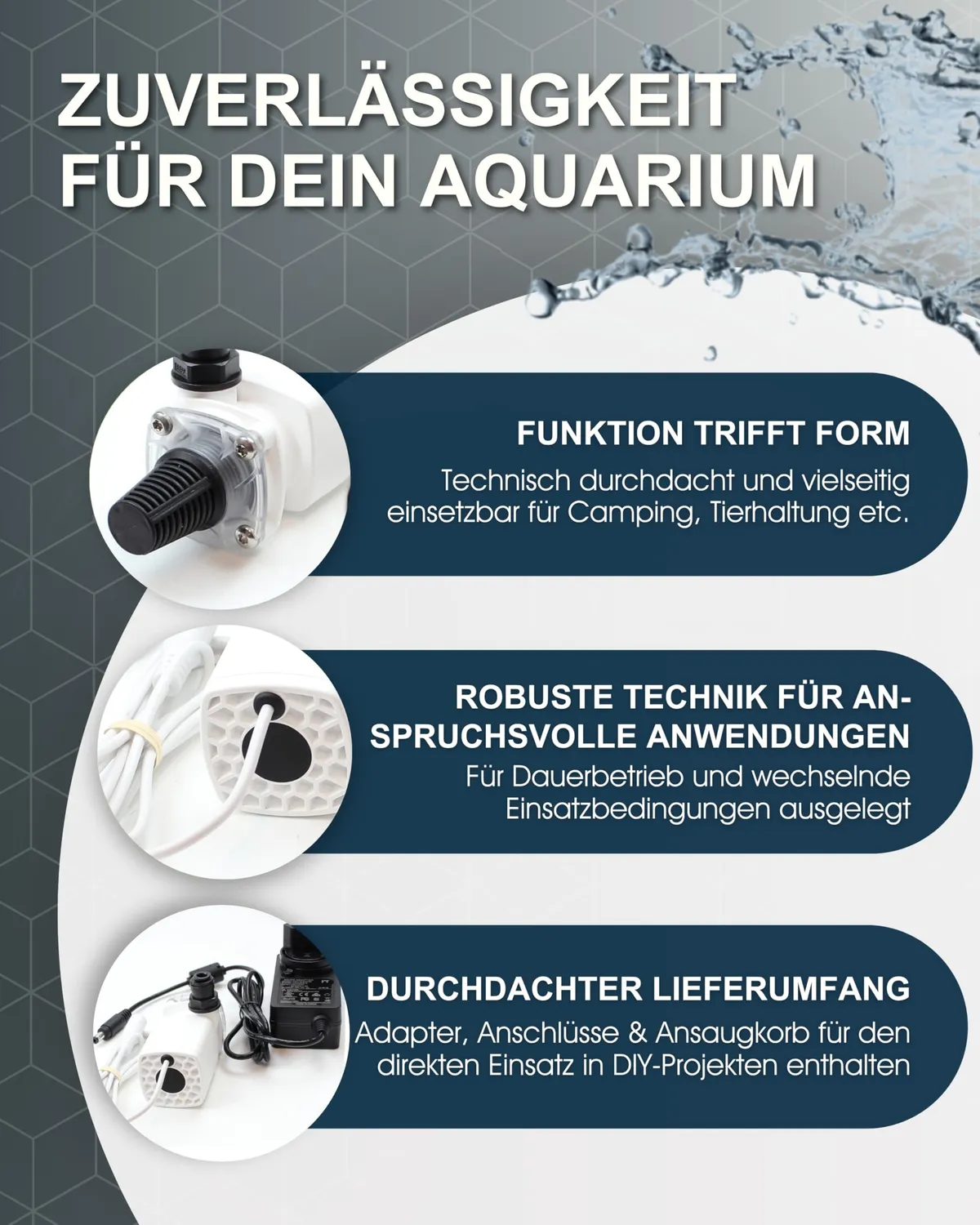 TUNZE Turbelle High Jet 5030 Wasserpumpe mit Netzteil