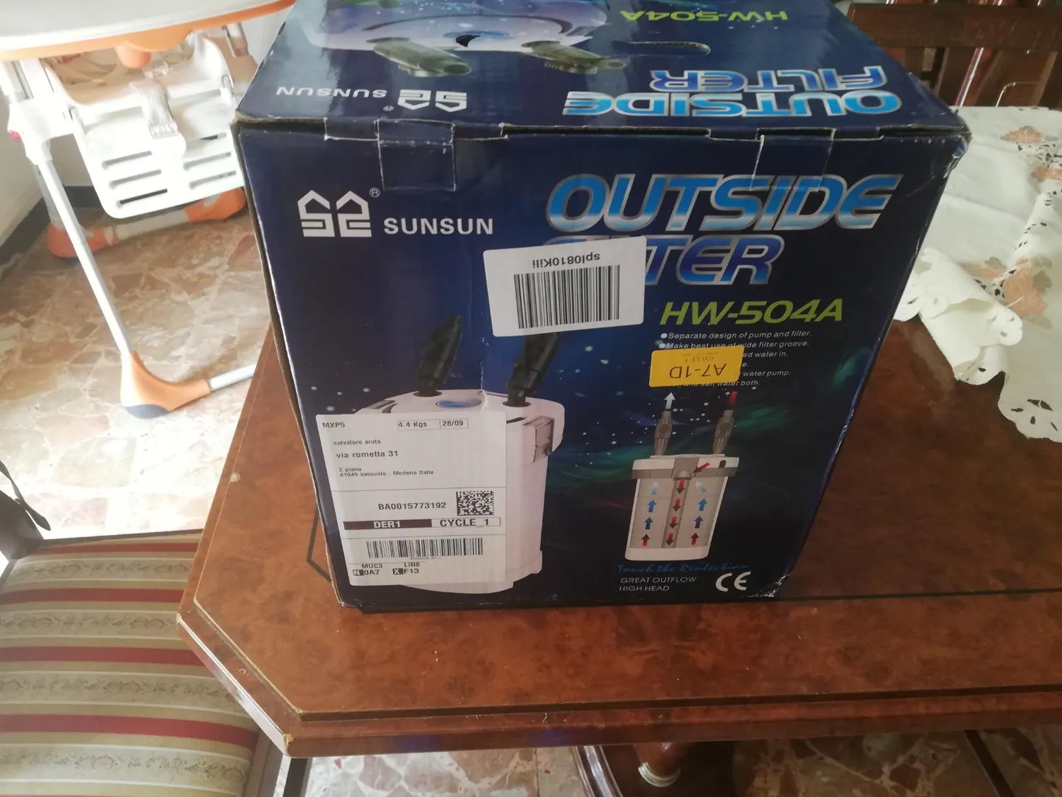 SunSun HW-504A Außenfilter 800 l/h Aquarium
