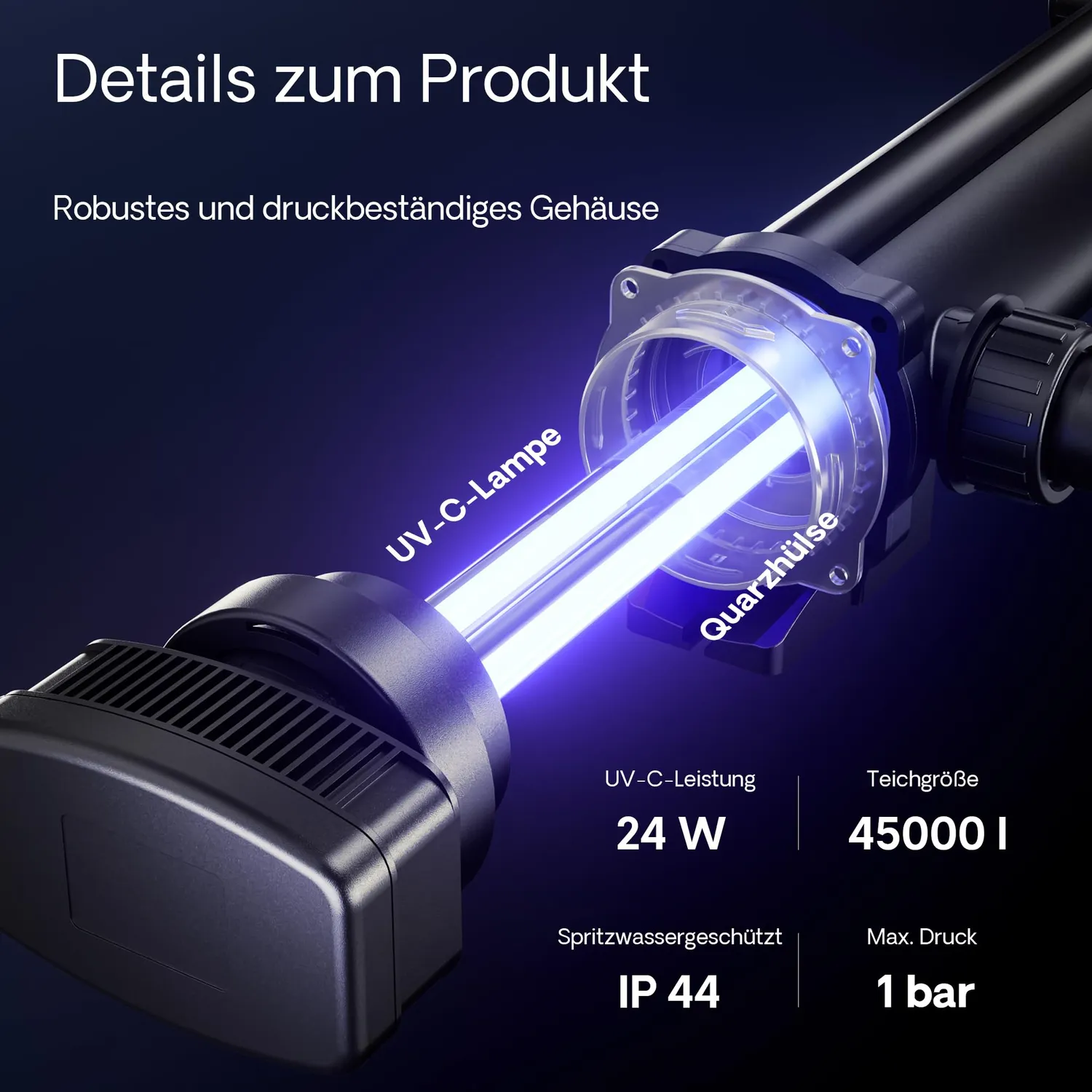 SunSun CBF-350B Teichfilter-Set 8000 l/h 24 W UVC