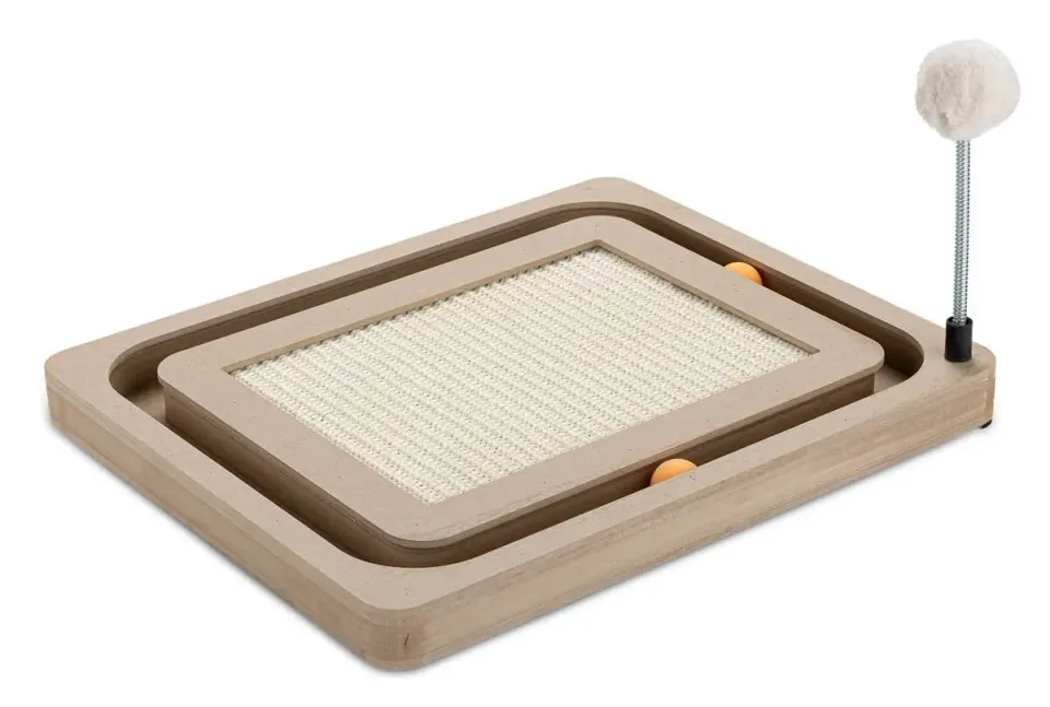 Happet Katzenbett 49,5 cm Kratzmöbel Dunkelgrau Sisal