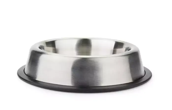 Happet Deluxe Hundenapf 30cm 1,5L Silber Matt Edelstahl