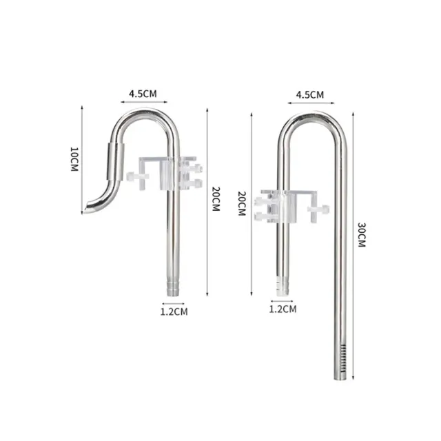 Aqua-Noa 7082 Ein-/Auslauf Set Edelstahl 12/16 mm