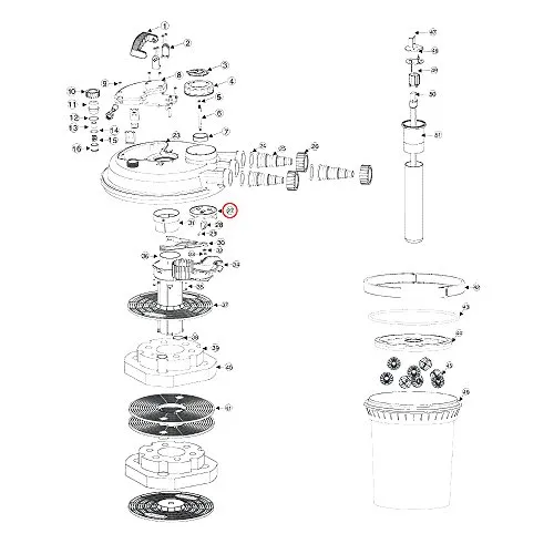 SunSun CPF-180/250 Druckfilter Regler-Mechanismus Ersatzteil