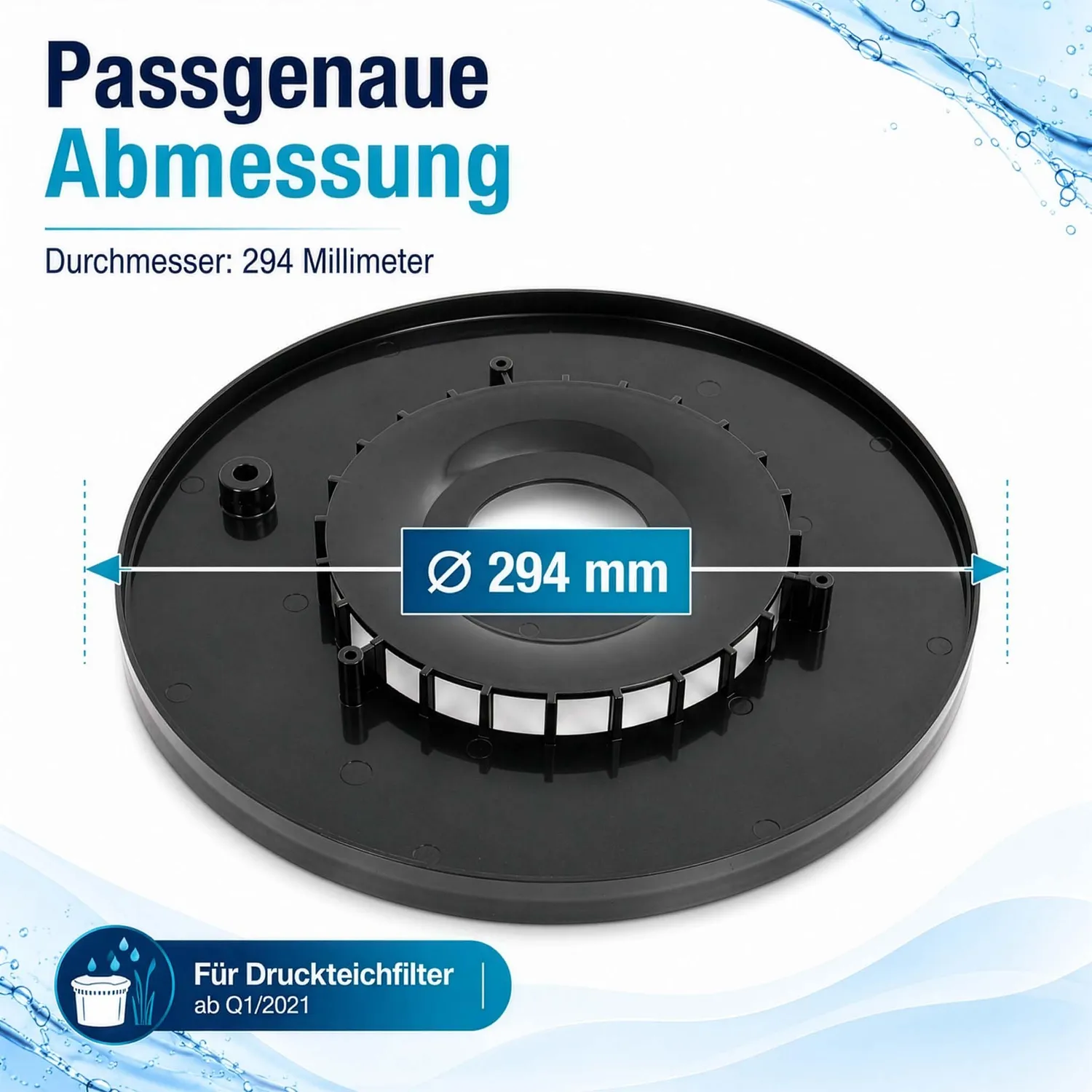 SunSun CPF-15000 Justierplatte Ø294mm Druckfilter Ersatzteil