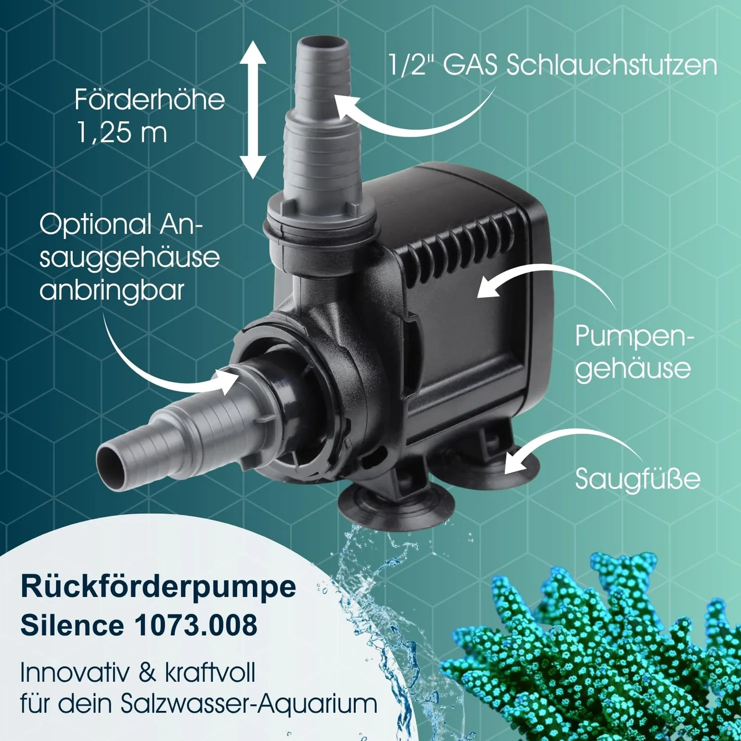 Tunze Silence 1073.008 Rückförderpumpe 150-800 l/h