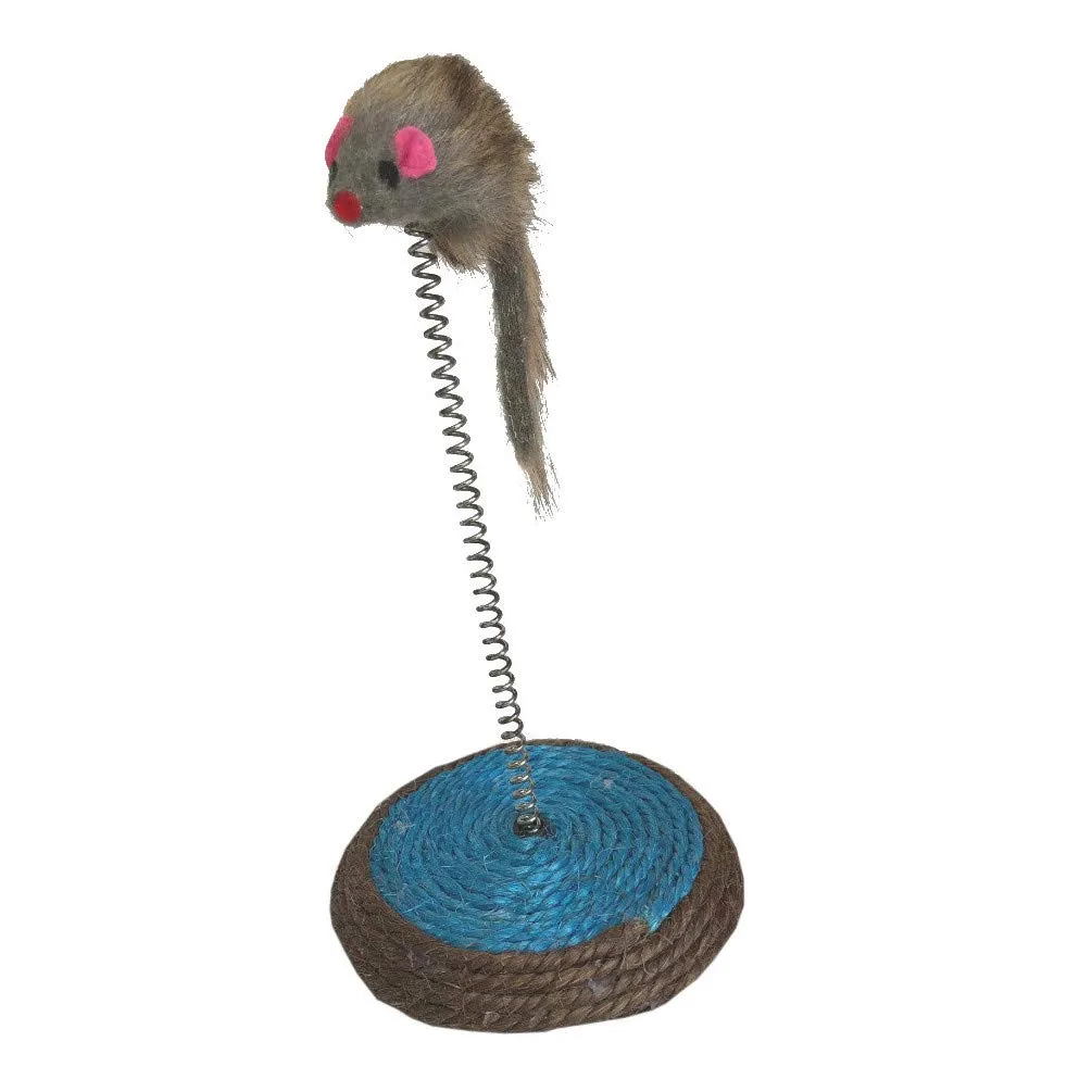 Happet Feder Plüschmaus Katzenspielzeug Sisal