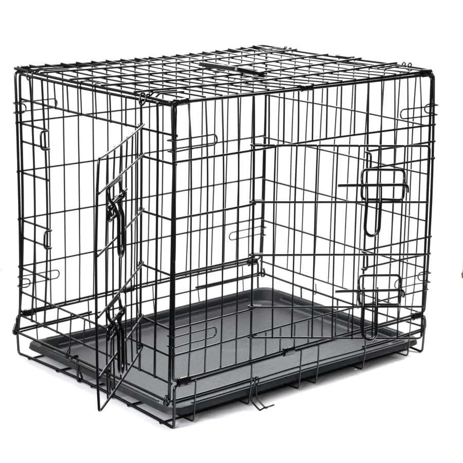 Happet Käfig M Hund 76x53x56 cm Metall links