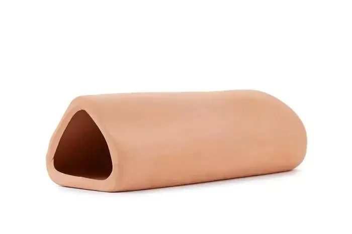 Happet Keramiktunnel 14 cm Aquarium Deko Versteck
