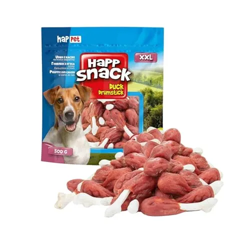 Happet Entenfleisch auf Kalziumknochen Hundesnack 500 g fettarm