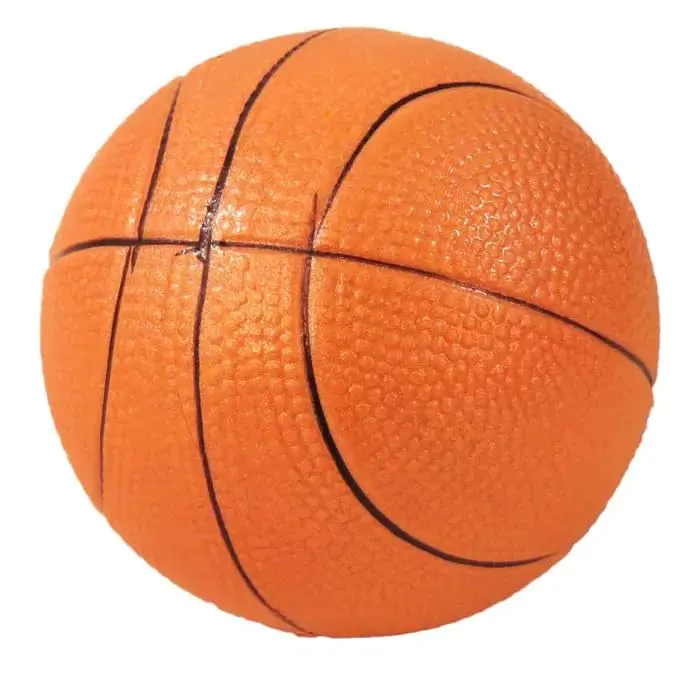 Happet Basketball Hundespielzeug 72mm gelb Schaumstoff weich