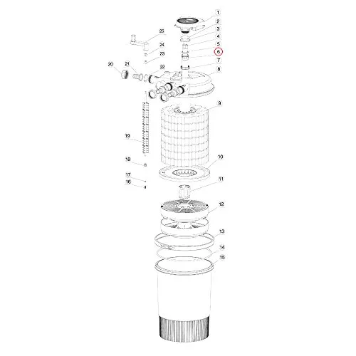 SunSun CPF-30000 Quarzrohr Ersatz Quarzglas UVC 12000l/h