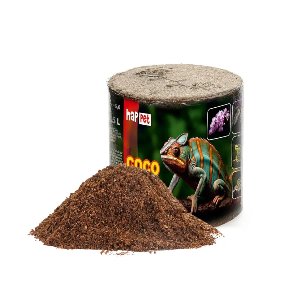 Happet Kokosboden Terrarium Substrat 550 g 7,5 L