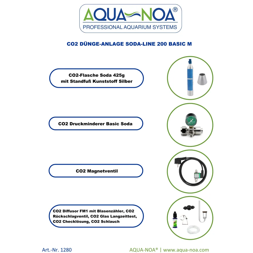 Aqua-Noa Soda-Line 200 Basic M 1280 CO2 Anlage
