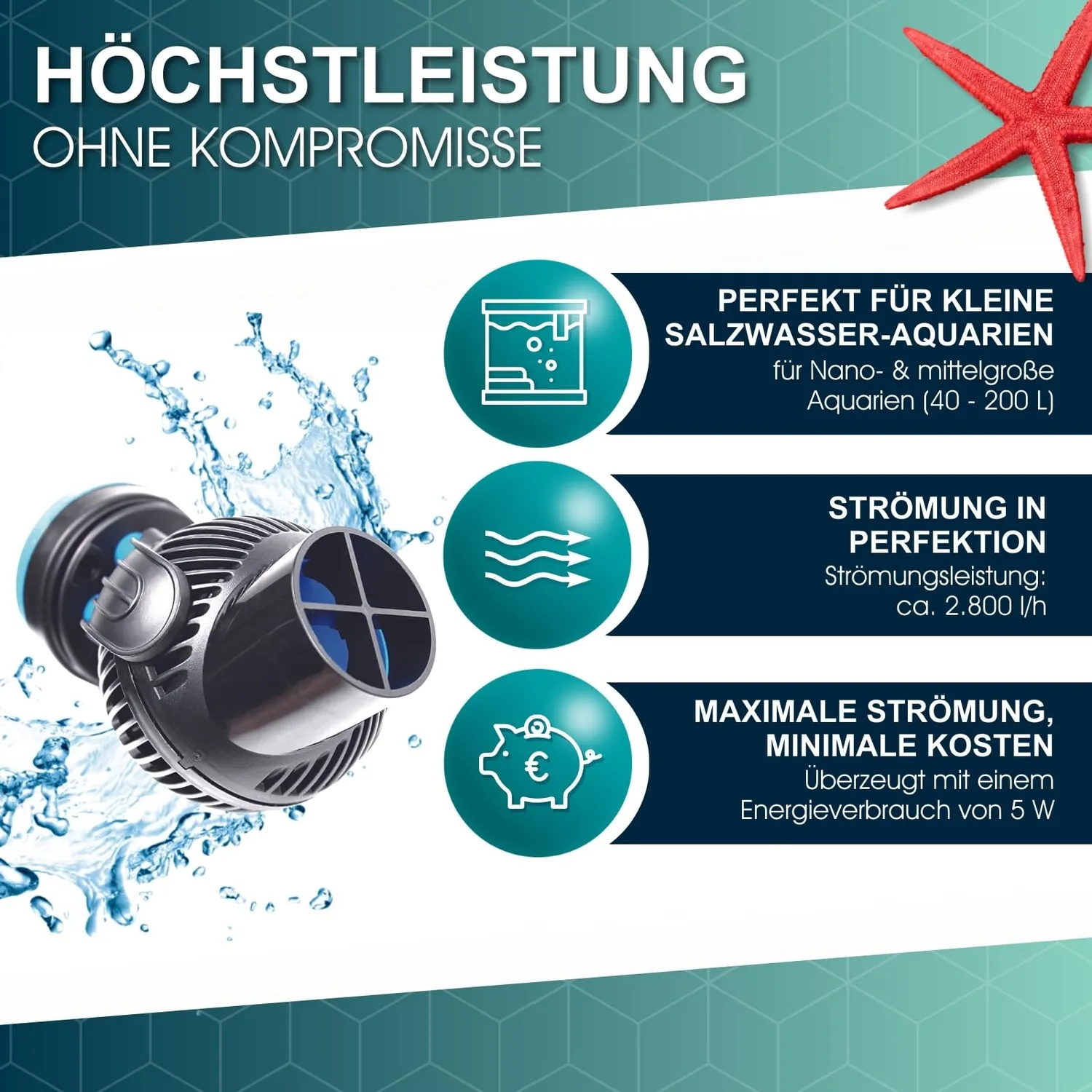 Tunze Turbelle nanostream 6025 Strömungspumpe 2800 l/h