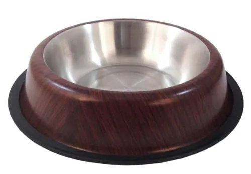 Happet Welpennapf 16cm 0,2L Holzoptik Edelstahl