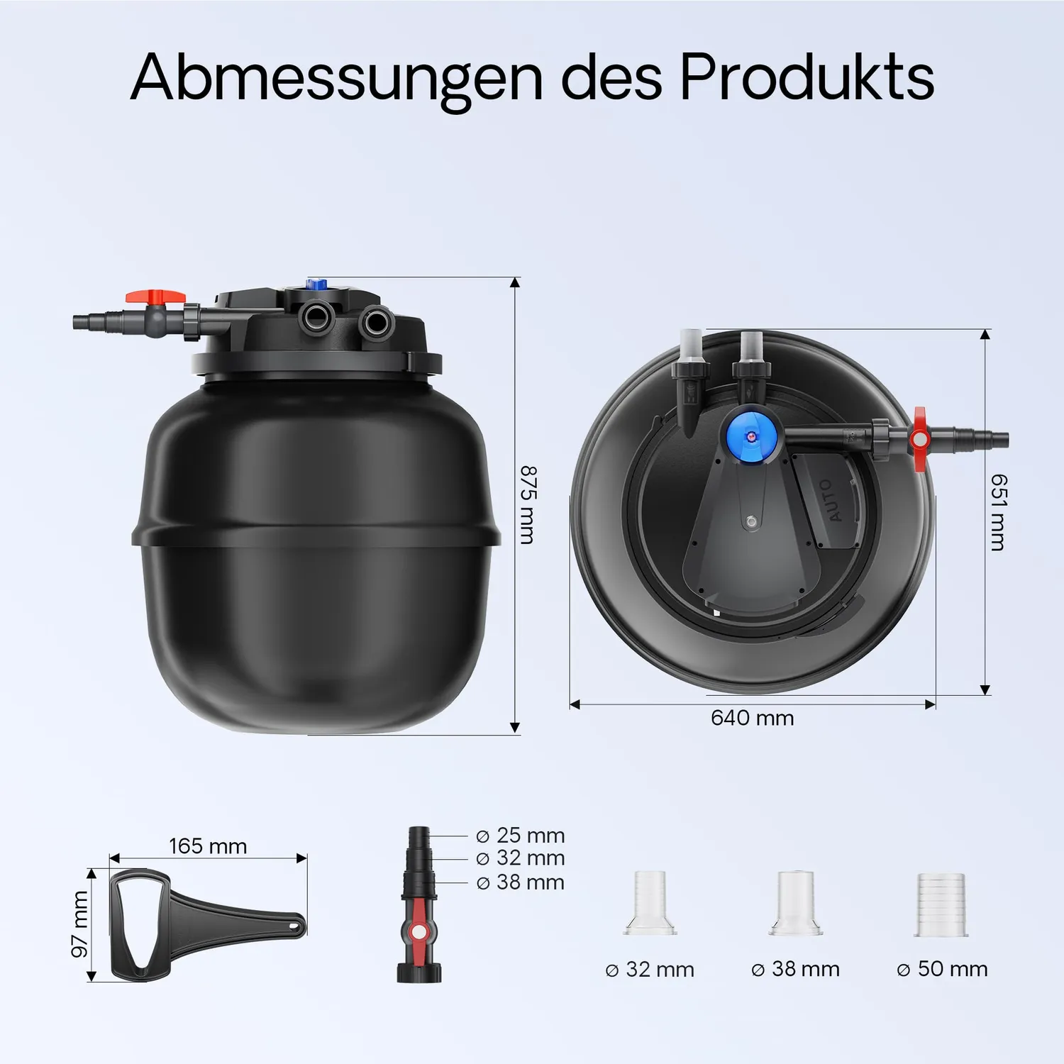 SunSun CPA-50000 Druckfilterset 12000 l/h 55W UVC 10m Schlauch