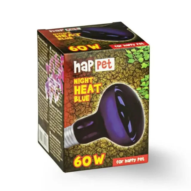 Happet Mondlicht Wärmelampe 60 Watt Terrariumlampe Blaulicht