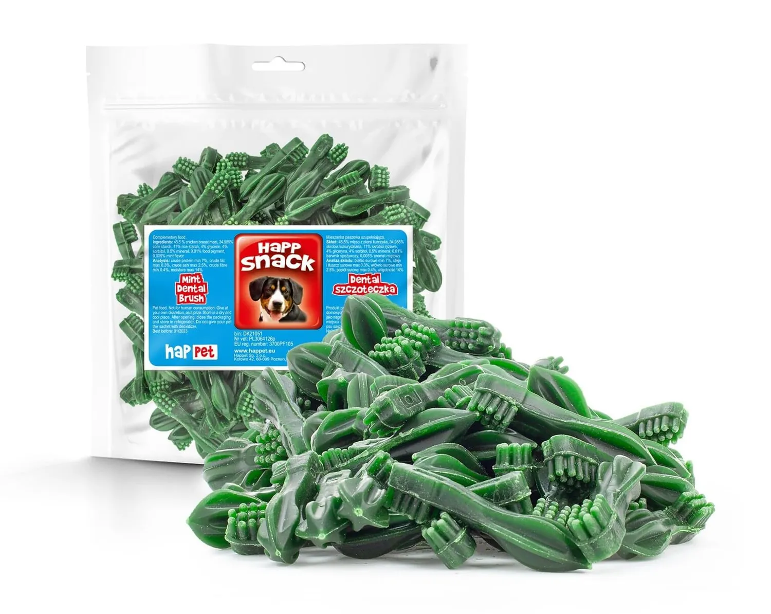 Happet Dental Duck Stick Zahnsnack 500 g Ente