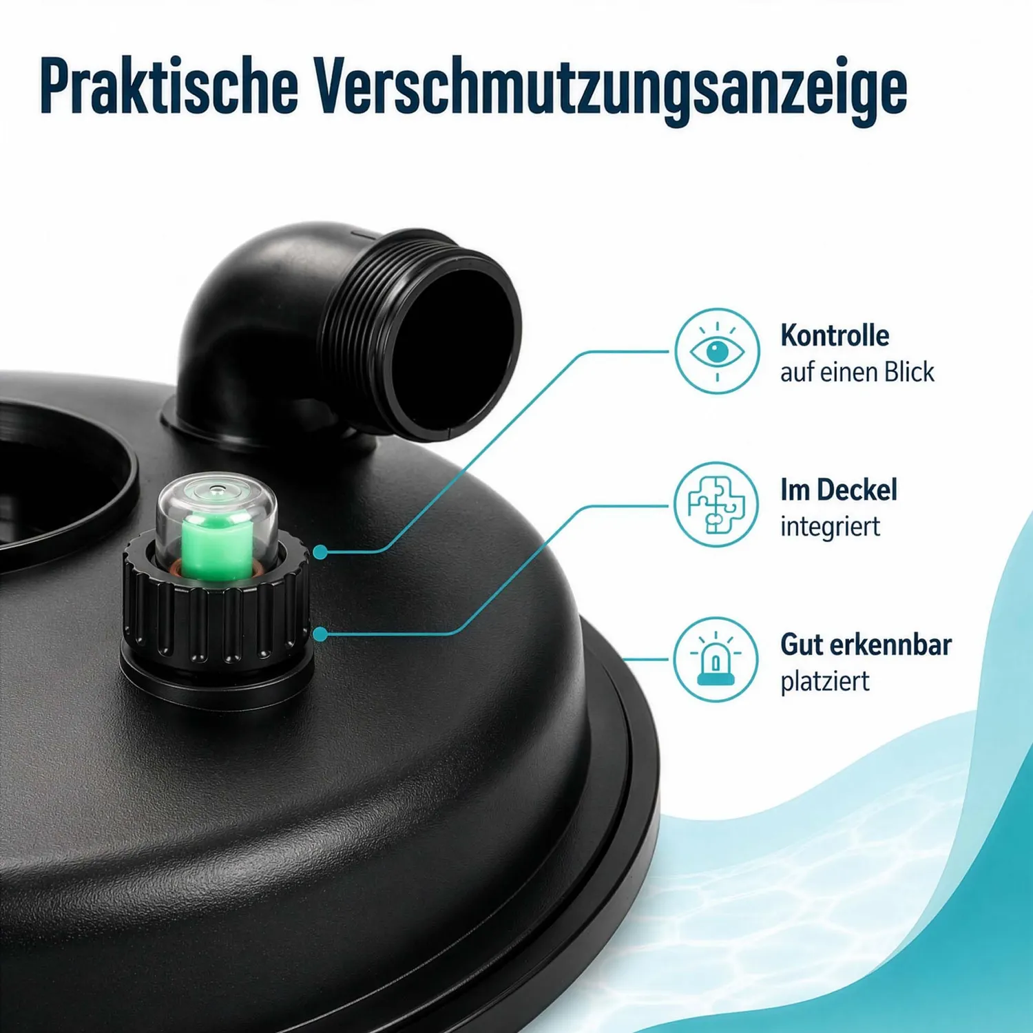 SunSun CPF-280 Deckel Ersatzteil Druckfilter Original