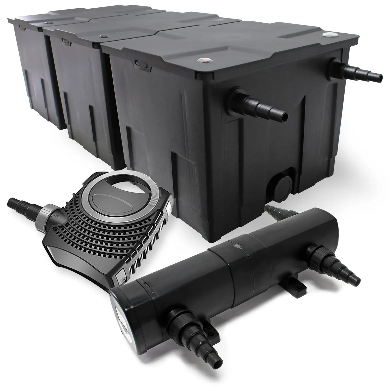 SunSun CBF-350C Teichfilter-Set 10000 l/h 24W UVC 25m Schlauch