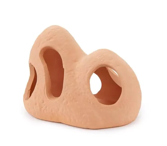 Happet Stein 11 cm Aquariendeko beige Keramik