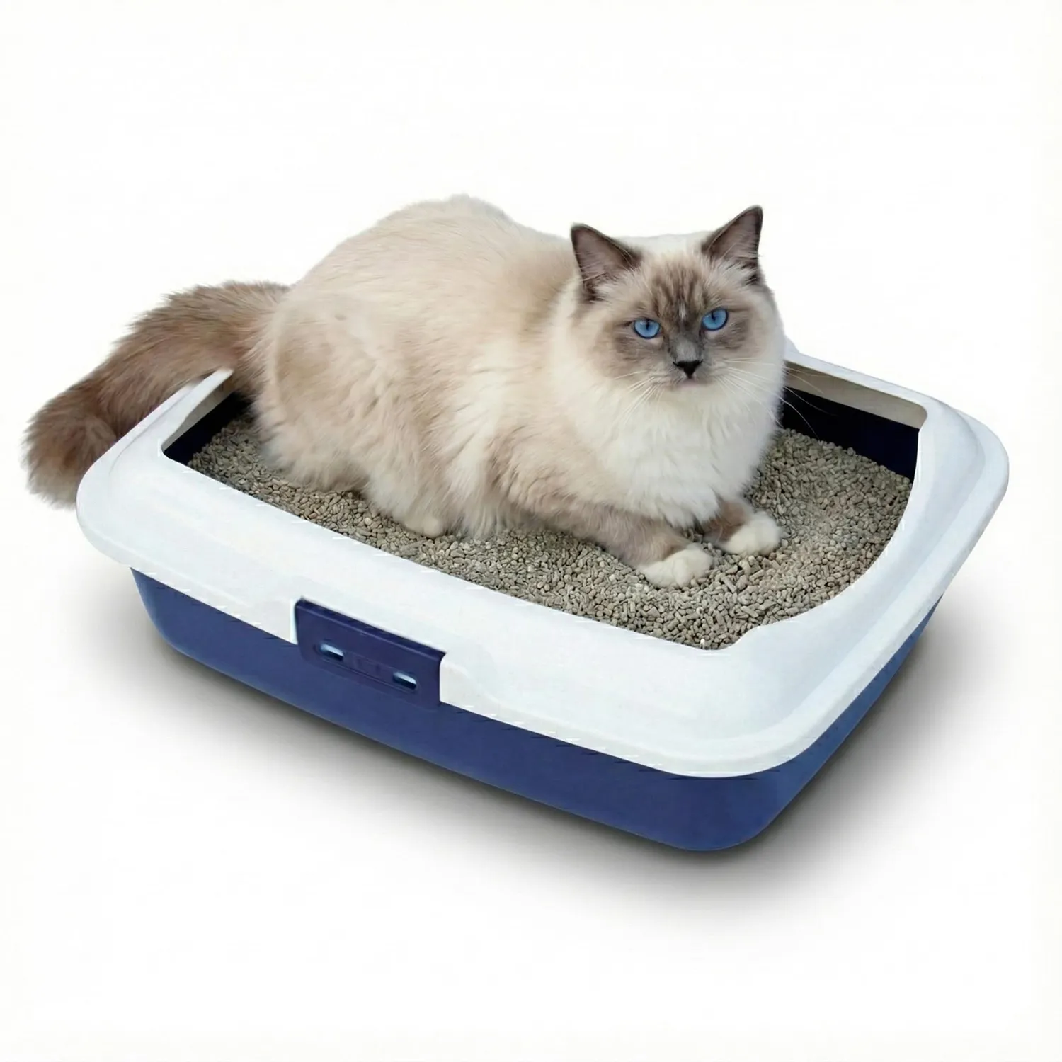 Happet Kitty Katzenklo offen rot 50x40x16 cm Streuschutz