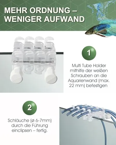 TUNZE Comline Multi Tube Holder Schlauchhalter 4 Stück