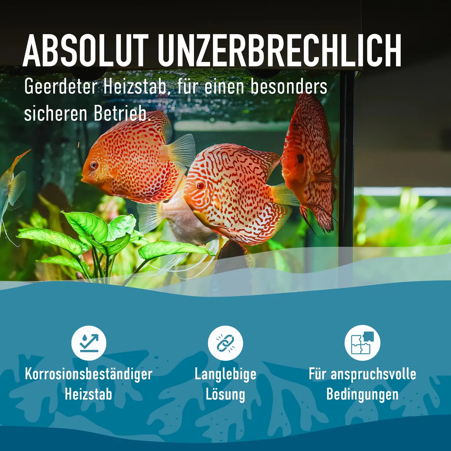 Marine Direct Titanheizstab 100W Aquarium bis 300 l