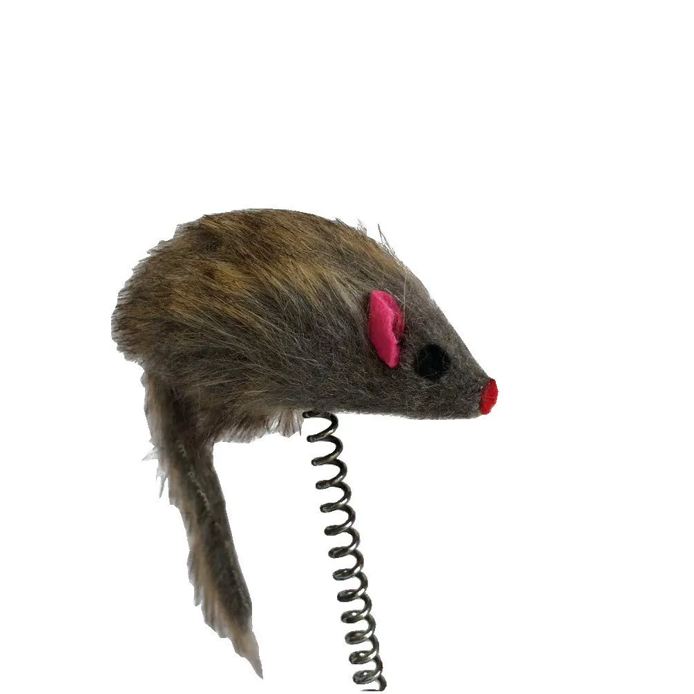 Happet Feder Plüschmaus Katzenspielzeug Sisal