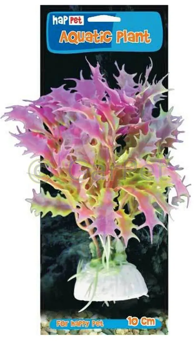 Happet Kunstpflanze pink-grün 10 cm Aquarium