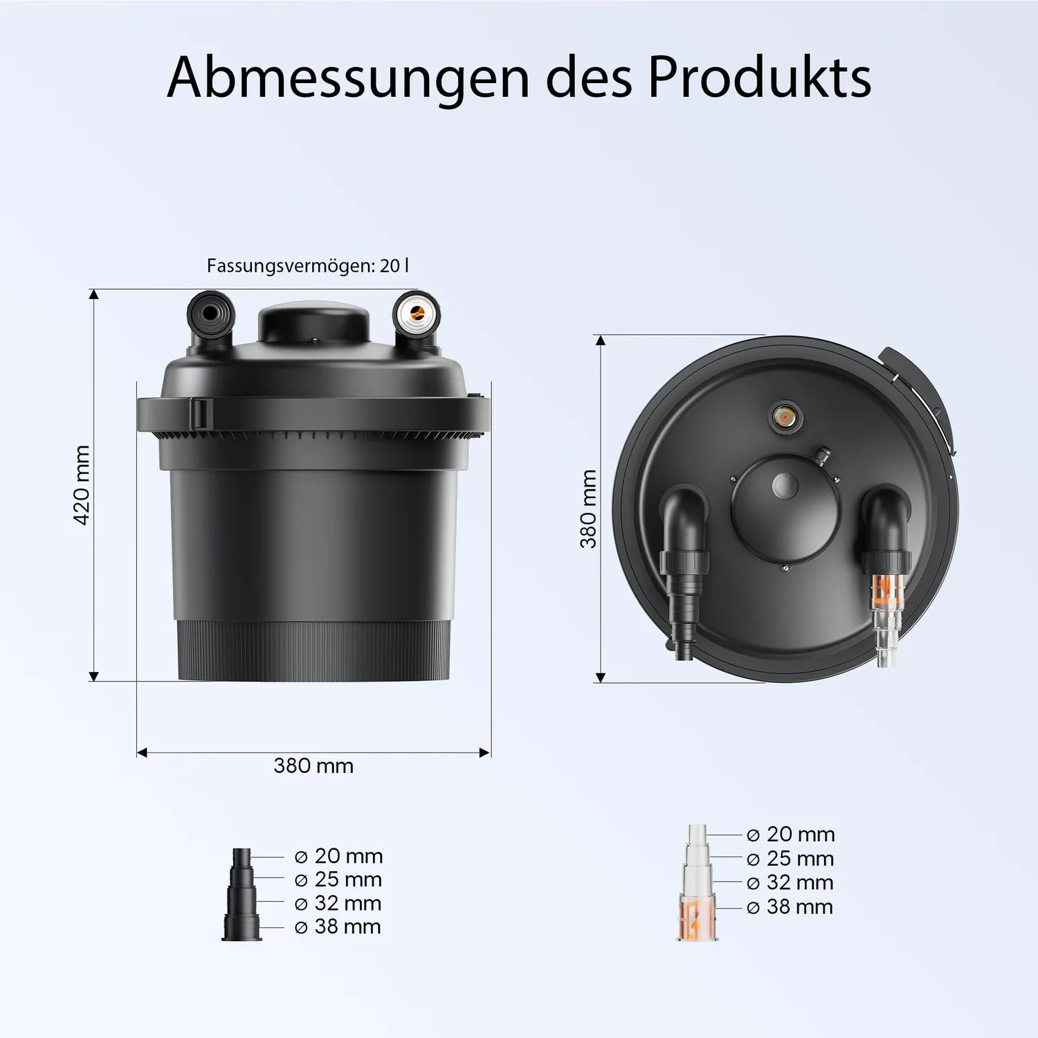 SunSun CPF-280 Druckteichfilter 9000 l/h 11 W bis 8000 L