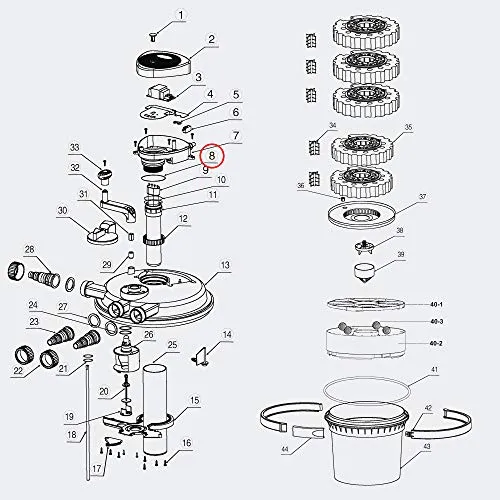 SunSun CPF Ersatzteil O-Ring Fixierung Druckteichfilter