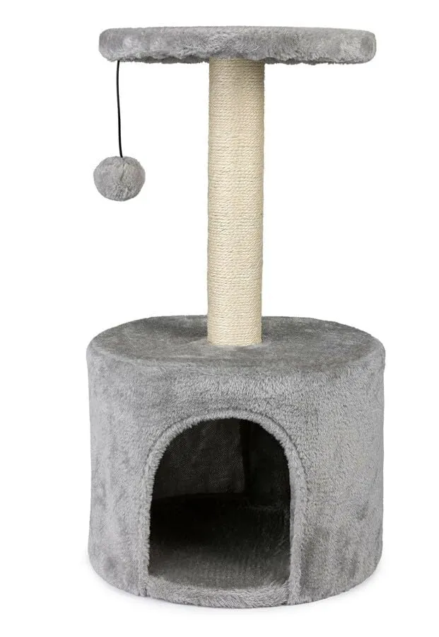 Happet Katzenkratzer 69 cm Kratzbaum Haus mit Plattform