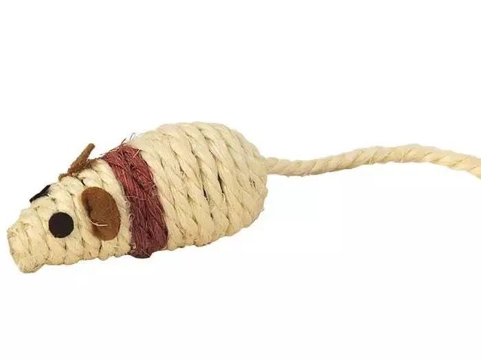 Happet Sisalmaus Katzenspielzeug 7 cm beige Naturgarn