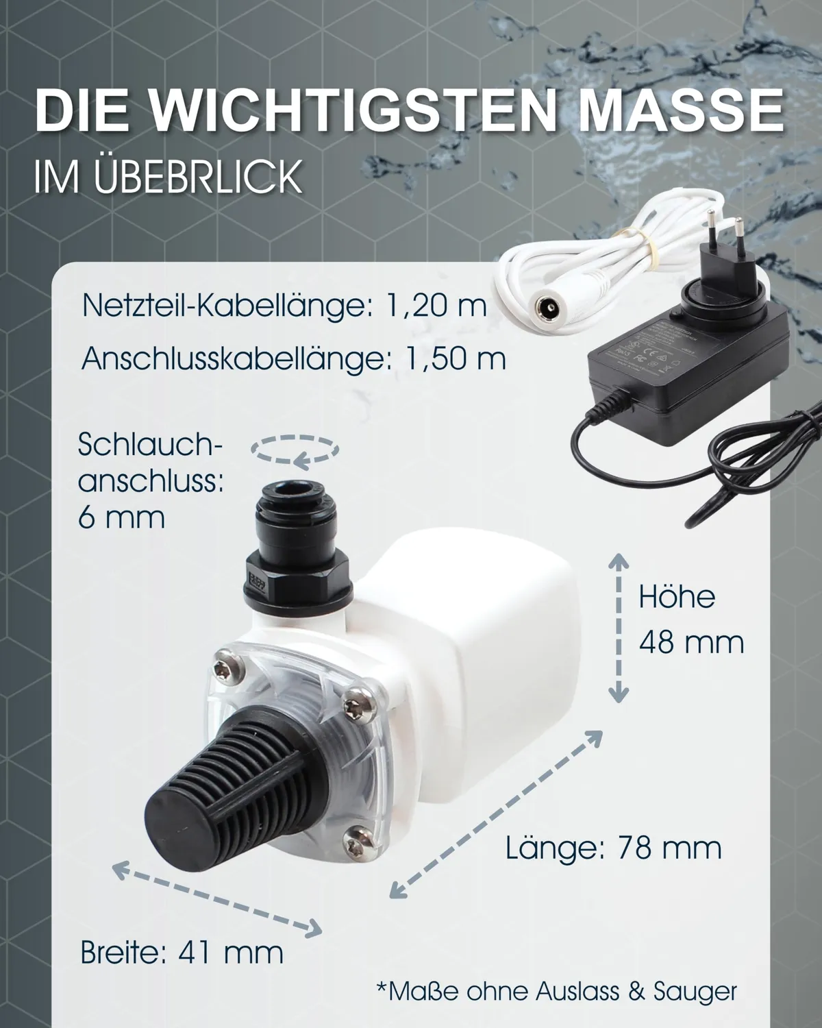 TUNZE Turbelle High Jet 5030 Wasserpumpe mit Netzteil