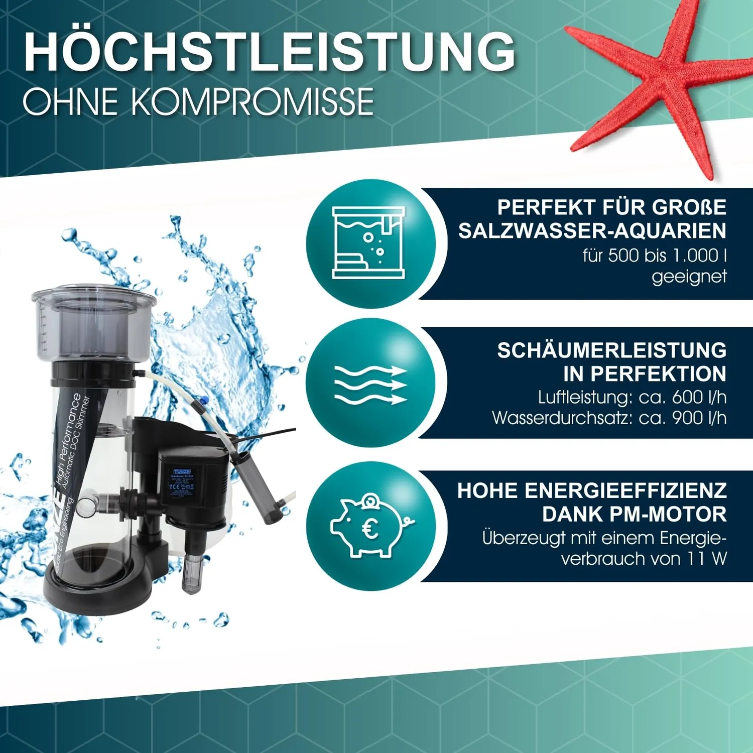 Tunze DOC Skimmer 9410 Abschäumer bis 1.000 L